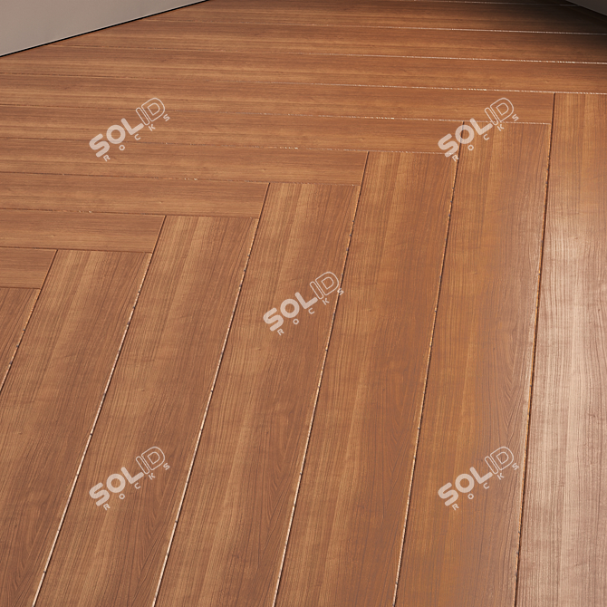 Multi-Layered Oak Floor Texture 3D model image 4