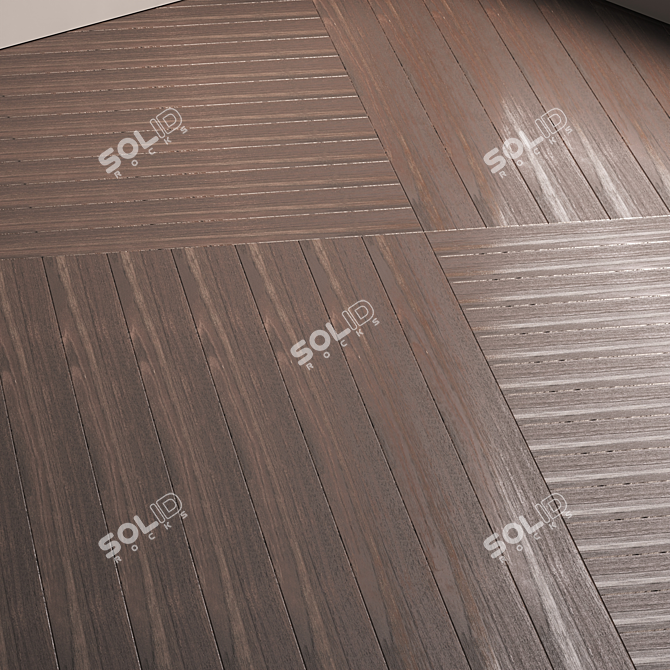 Wood Parquet Flooring Collection 3D model image 2