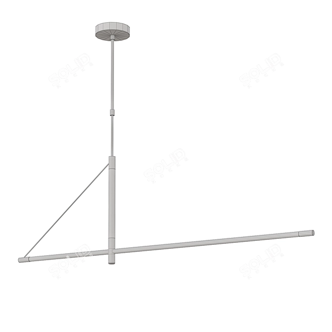 Elegant Pendant Lamp REN 3D model image 3