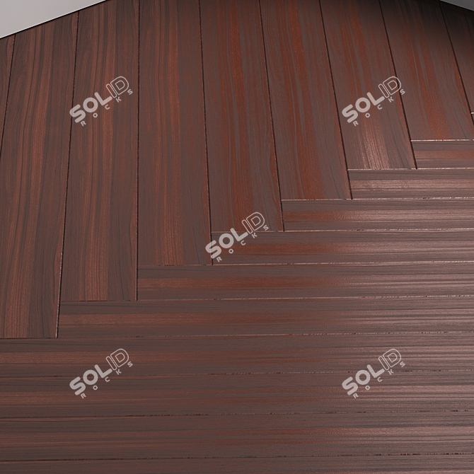 Multi-Textured Oak Parquet Set 3D model image 3