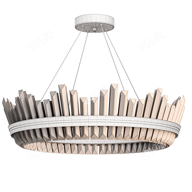 Imperium Pendant Light Trio 3D model image 5