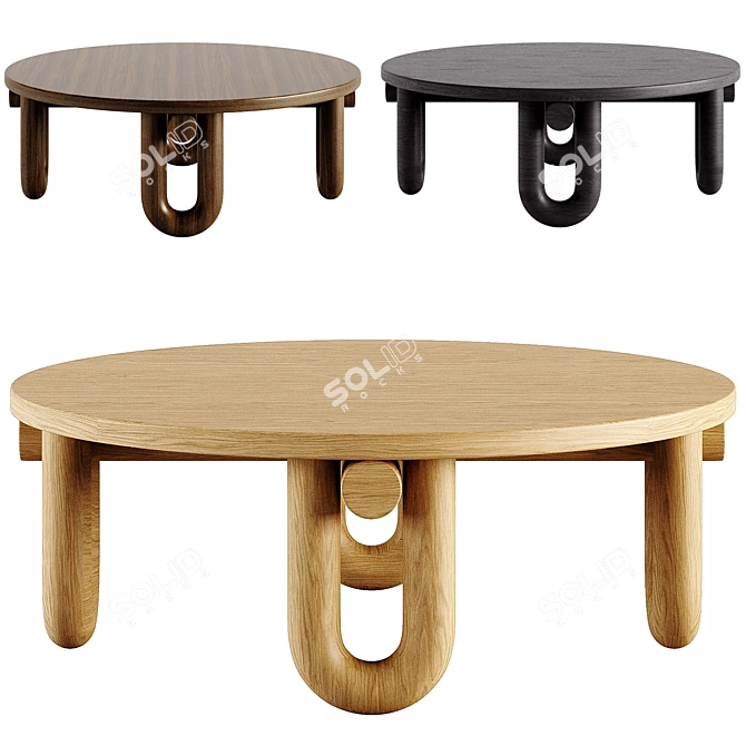 Modern Elevated Coffee Table Design 3D model image 1