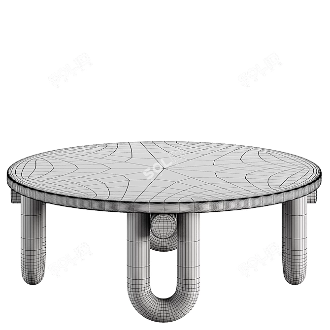 Modern Elevated Coffee Table Design 3D model image 2