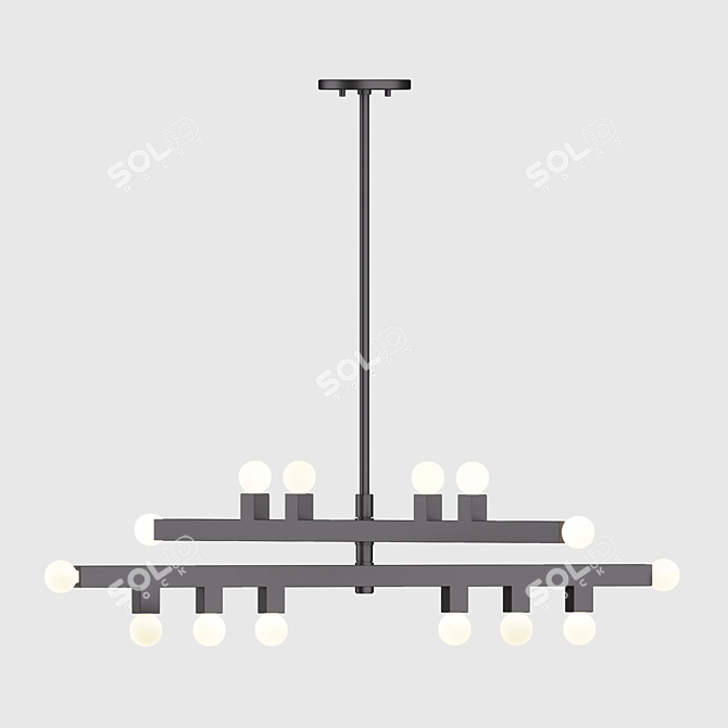  The Life StyledCo Sutter Chandelier 3D model image 2