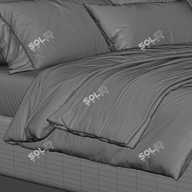 Modern Ivy Bed Furniture Model 3D model image 3