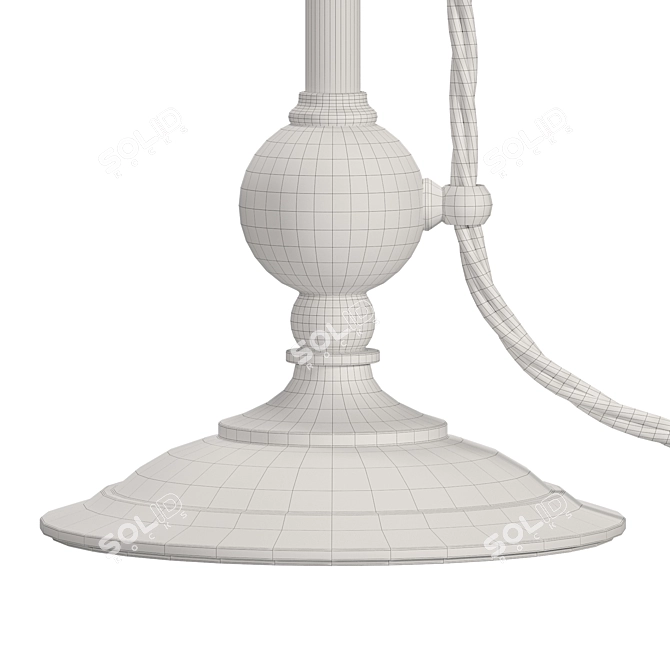 Rotating Brass Table Lamp 3D model image 6