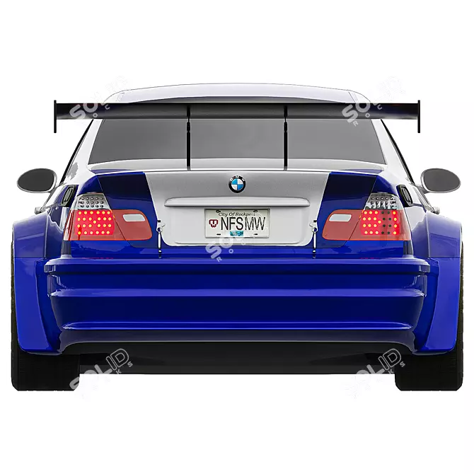 BMW M3 GTR NFS 3D Model 3D model image 3