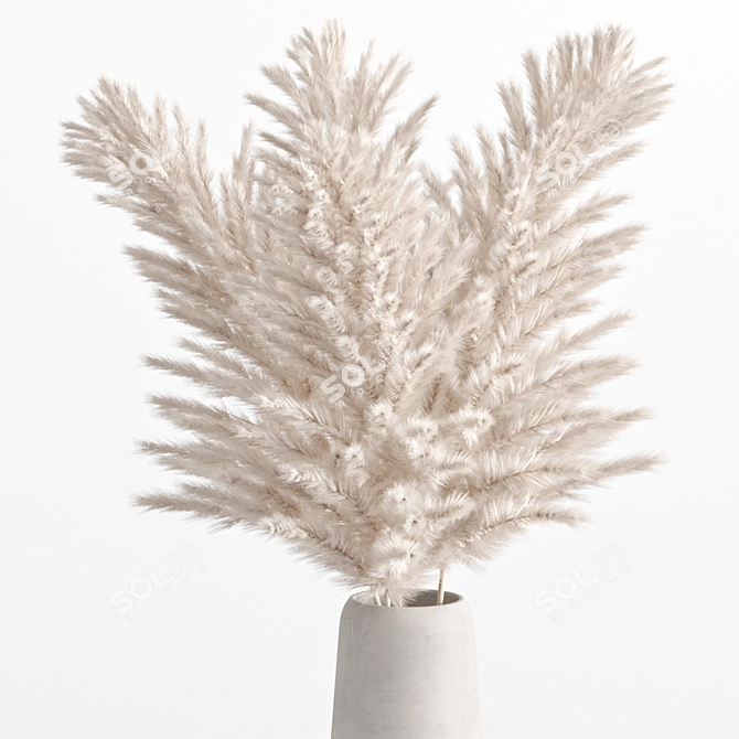 Pampas Bouquet 3D Models Bundle 3D model image 2