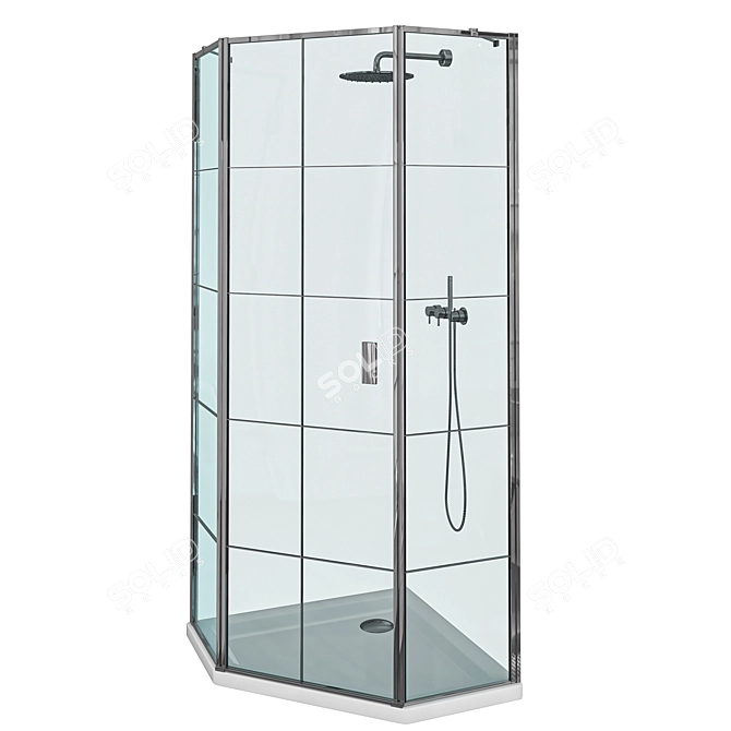 Sleek Radaway Shower Enclosures 3D model image 4