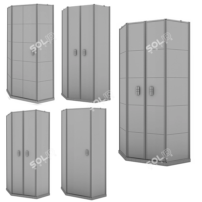 Sleek Radaway Shower Enclosures 3D model image 7