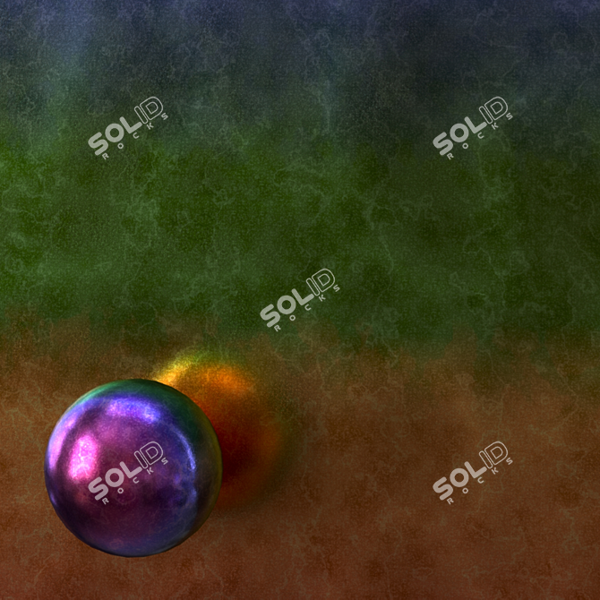 Rainbow Metal Procedural Material 3D model image 4