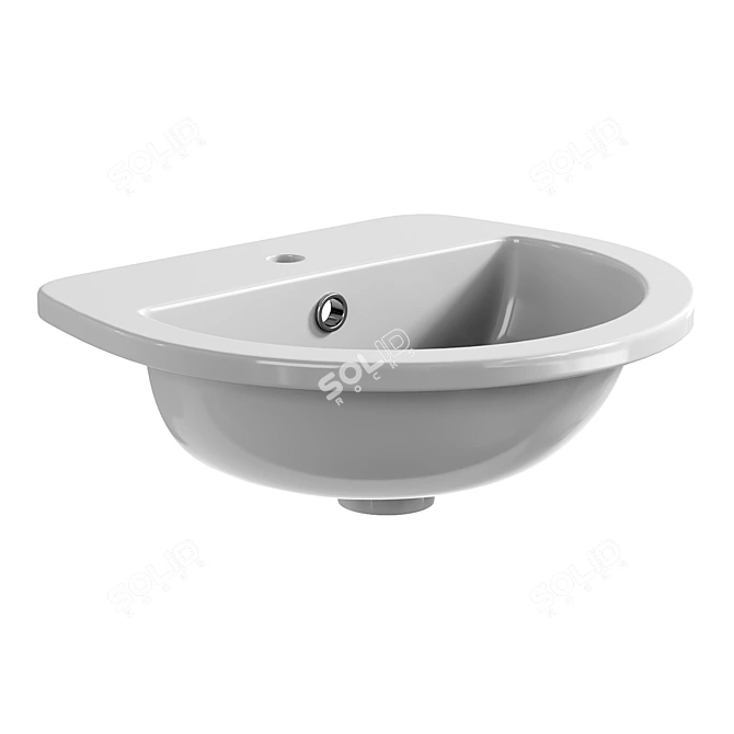 Elegant Cosmo Vanity Basin 3D model image 2