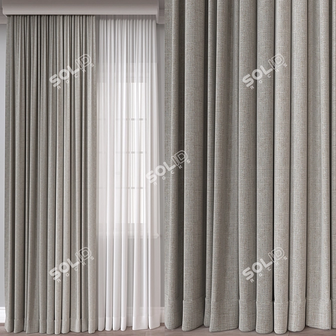 Window Covering Design Set 3D model image 1