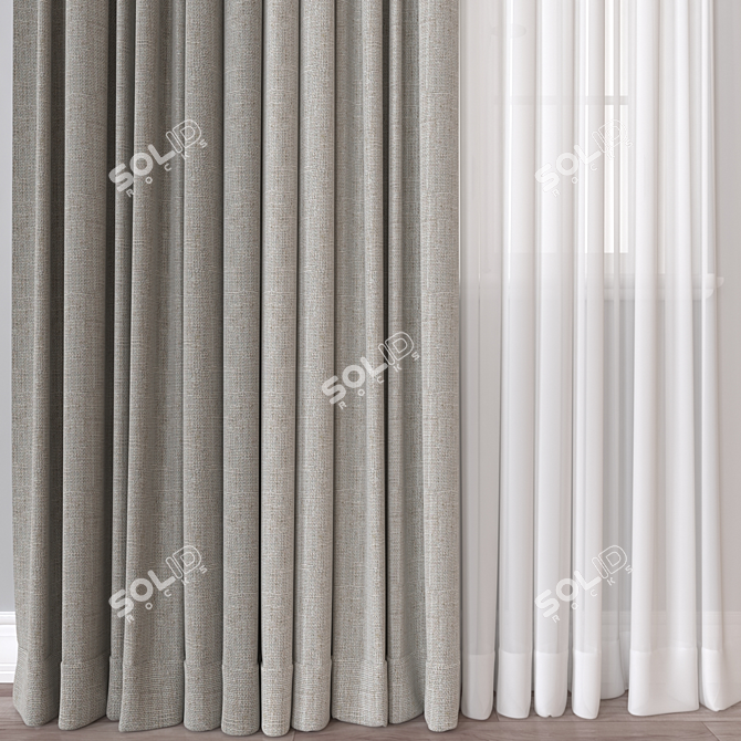 Window Covering Design Set 3D model image 3