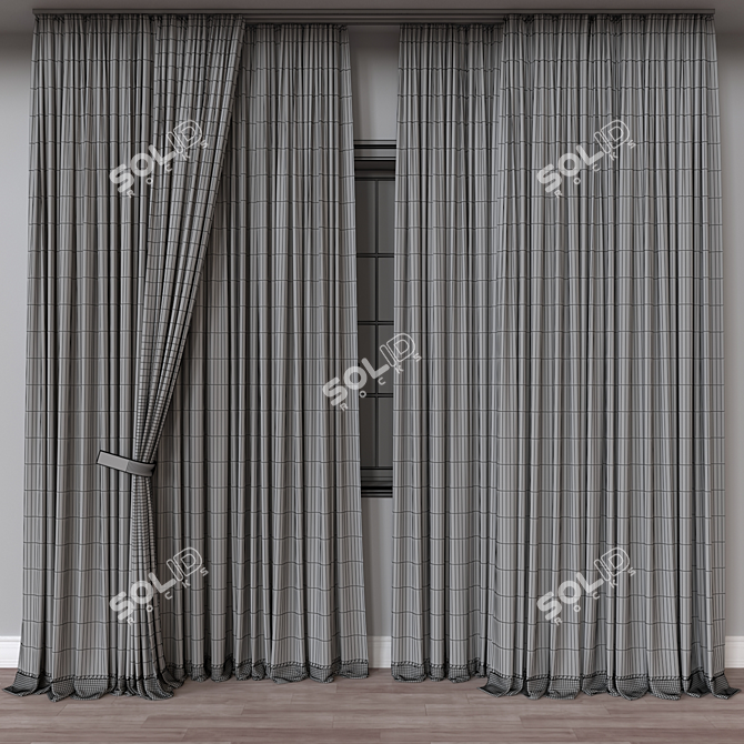 Versatile 3D Curtain Model, Vray/Corona 3D model image 4