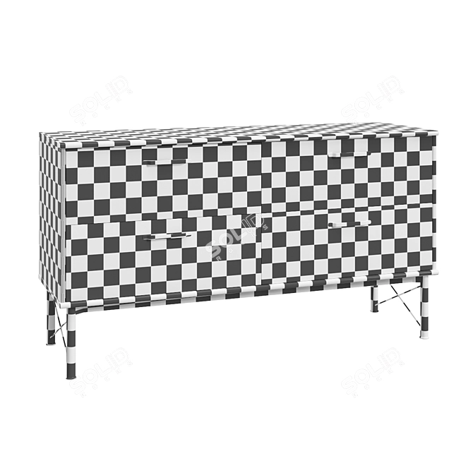 IKEA MUSKEN 4-Drawer Chest 3D model image 4