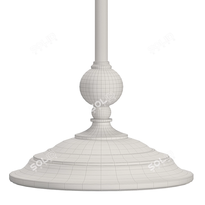 Elegant 3D Library Lamp Model 3D model image 6