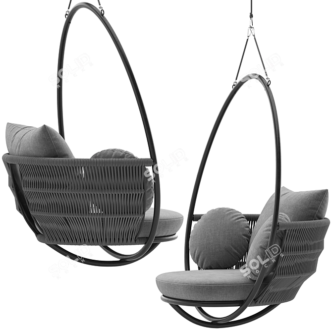 Polyester Rope Weave Swing 3D model image 2