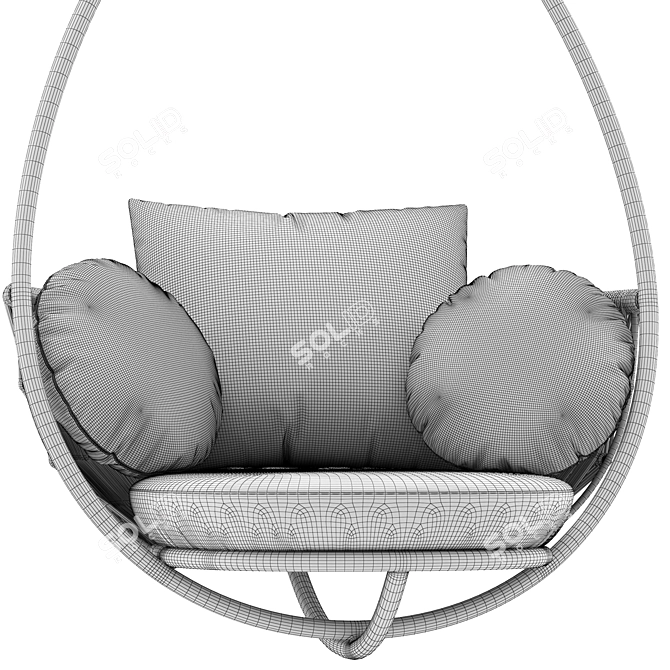 Polyester Rope Weave Swing 3D model image 7