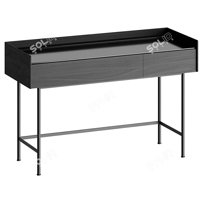 Modern Vanity Table Stand 3D model image 3