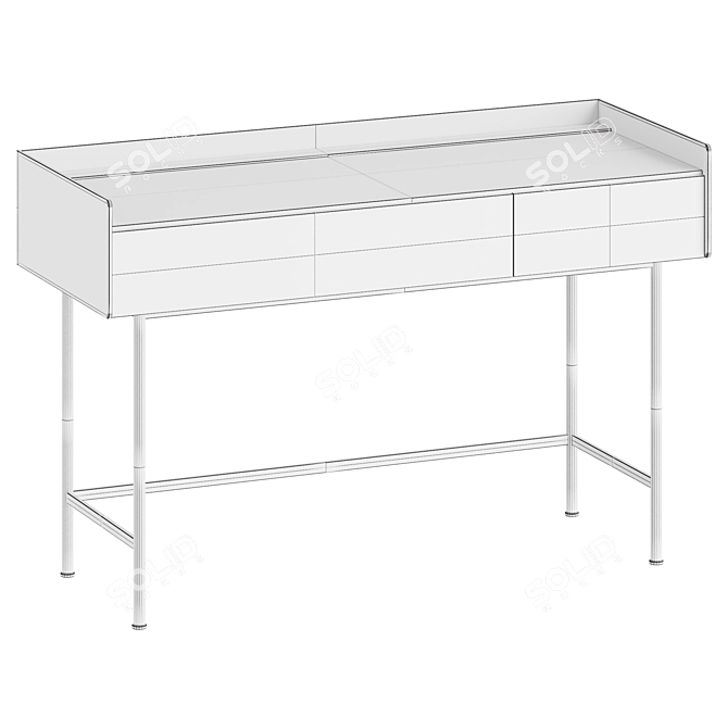 Modern Vanity Table Stand 3D model image 4