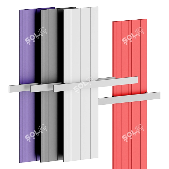 Antonio Lupi Bit Aluminum Radiator 3D model image 1