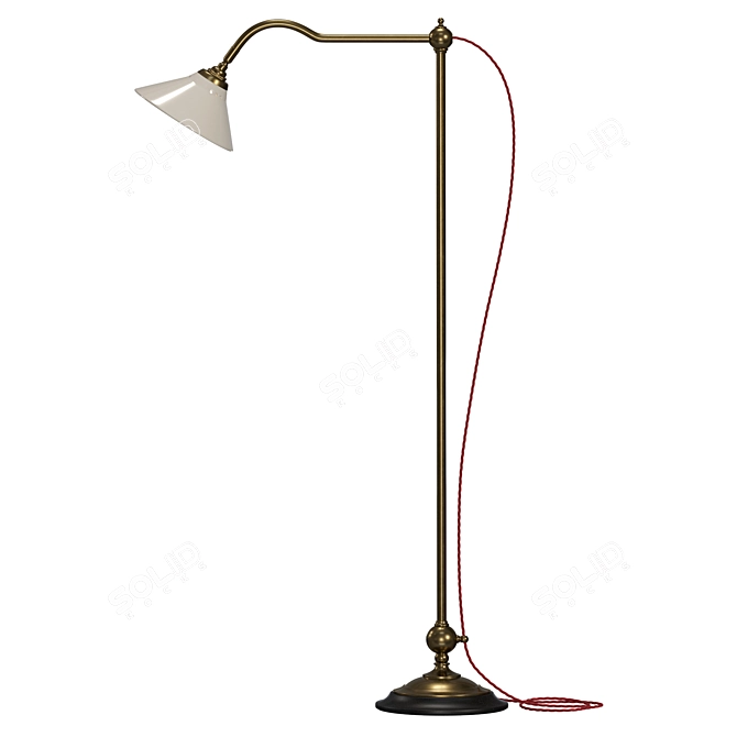 Grand Tour Vintage Reading Lamp 3D model image 3