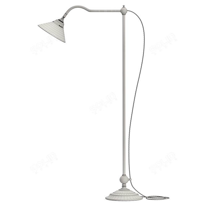 Grand Tour Vintage Reading Lamp 3D model image 4