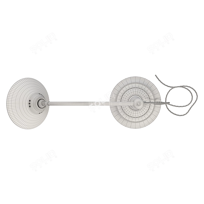 Grand Tour Vintage Reading Lamp 3D model image 6