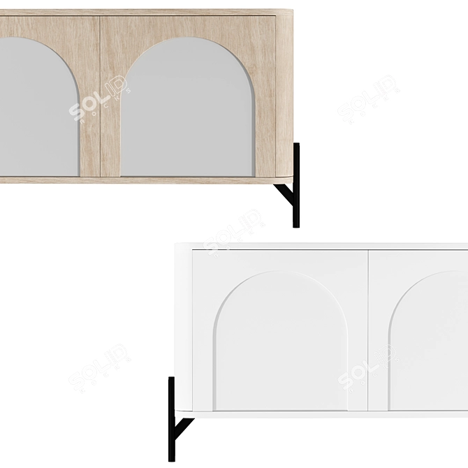 Mezahome Kotlas Dresser - Two Finishes 3D model image 4