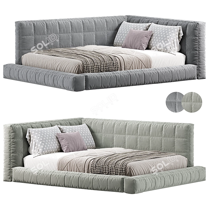 Baldwin Lounge Corner Bed 3D model image 1