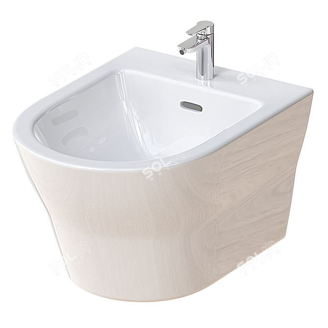 TOTO MH Wall-Hung Bidet 3D model image 1