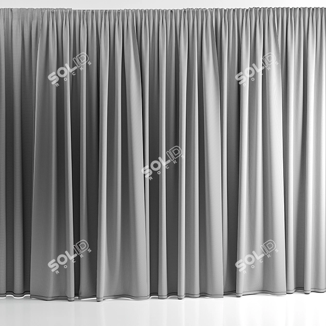 Variety Curtains with ColorCorect Mapping 3D model image 3