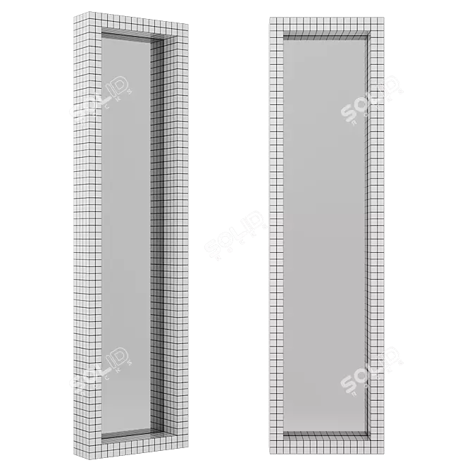 Minimalist Mirror Quaderna 476 3D model image 1