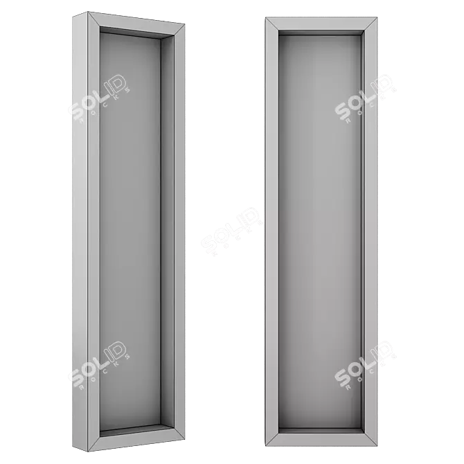 Minimalist Mirror Quaderna 476 3D model image 2