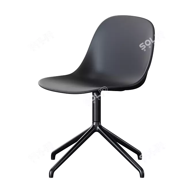 Swivel Base Fiber Side Chair 3D model image 4