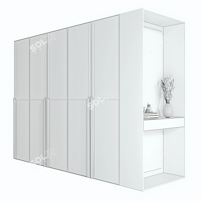 Premium Wardrobe 05 Model 3D model image 4