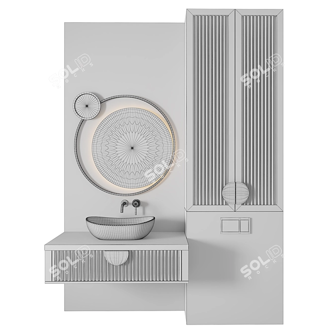 Luxury Bathroom 3D Model Kit 3D model image 2