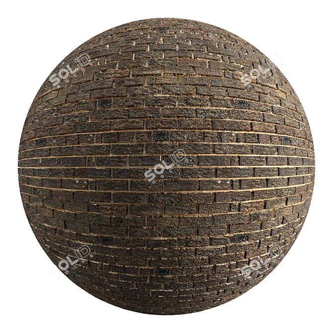 Texture-Enhanced 3D Brick Model 3D model image 1