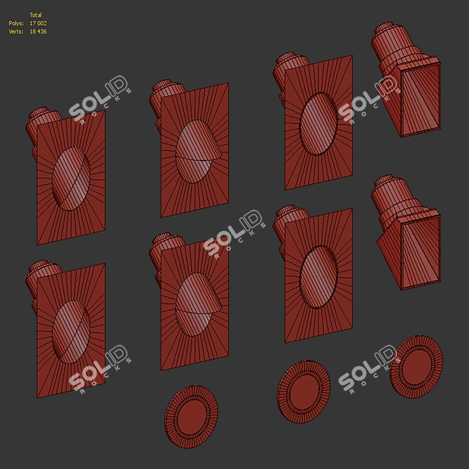 Minimalist Inset Stair Lighting Set 3D model image 3