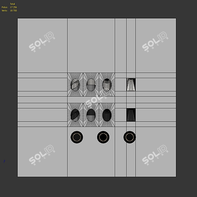 Minimalist Inset Stair Lighting Set 3D model image 4