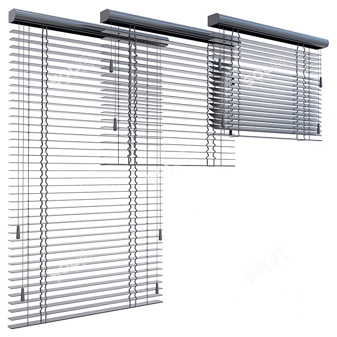 Adjustable Blinds for Windows 3D model image 1