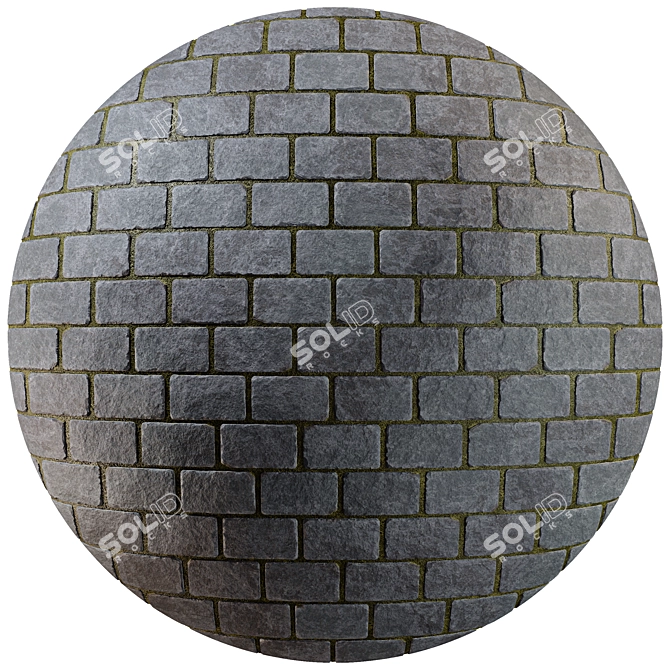 Stone Paving Seamless 3D Textures 3D model image 4