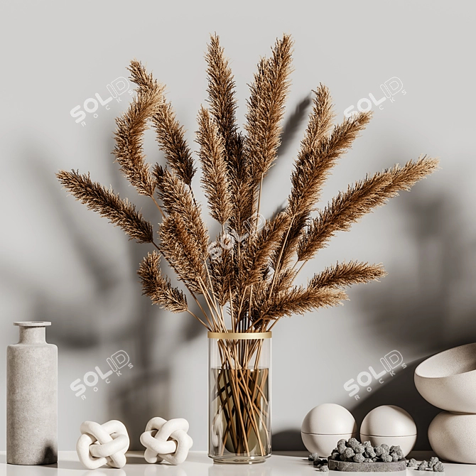 Elegant Decor Set 116 3D model image 6