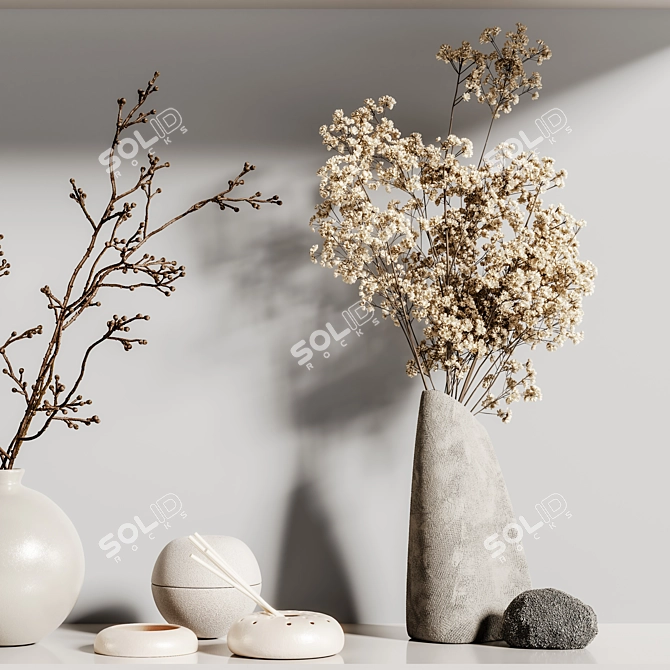 Elegant Decor Set 116 3D model image 7