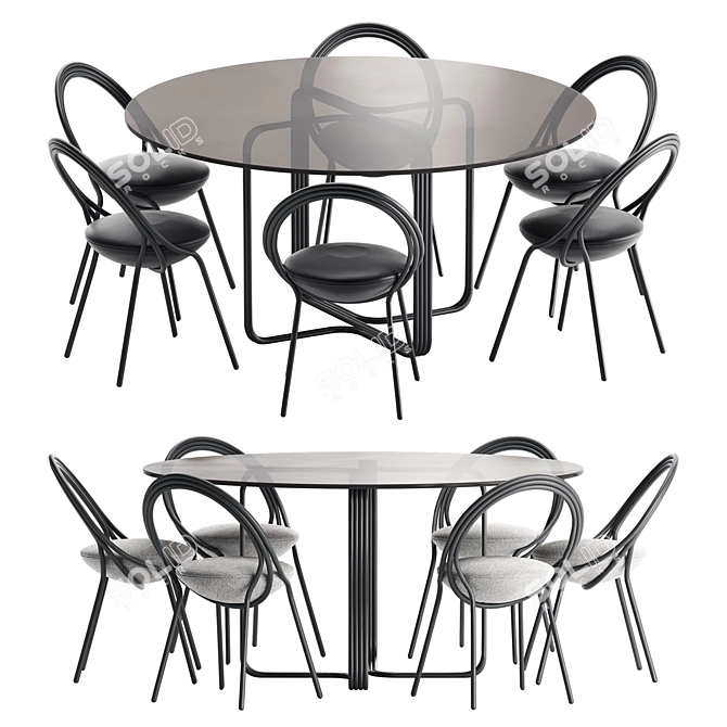 Musico Dining Set by Lee Broom 3D model image 1