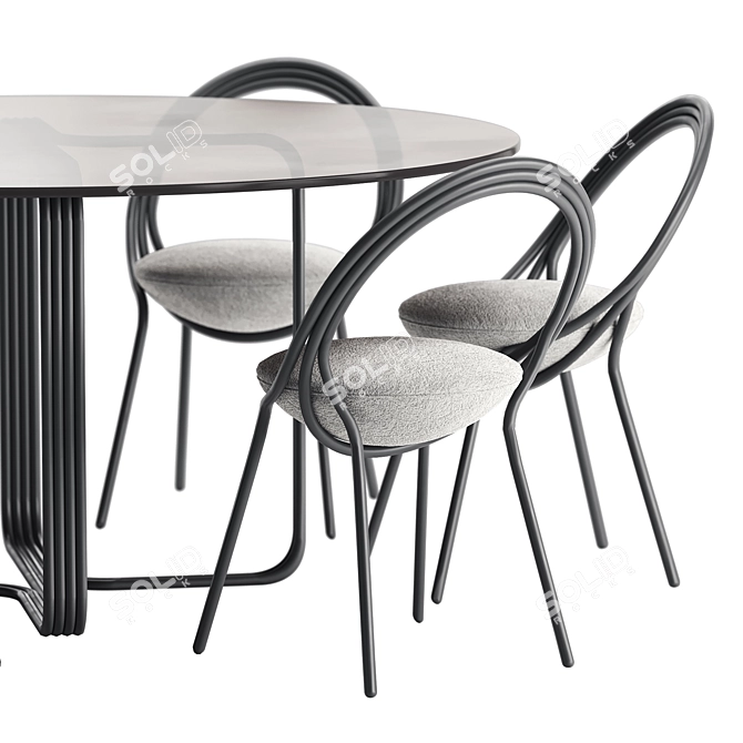 Musico Dining Set by Lee Broom 3D model image 5