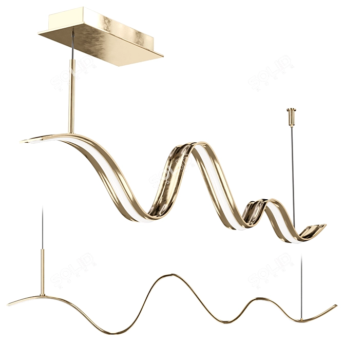  Modern Pendant Light Fixture "Zeus 3D model image 2