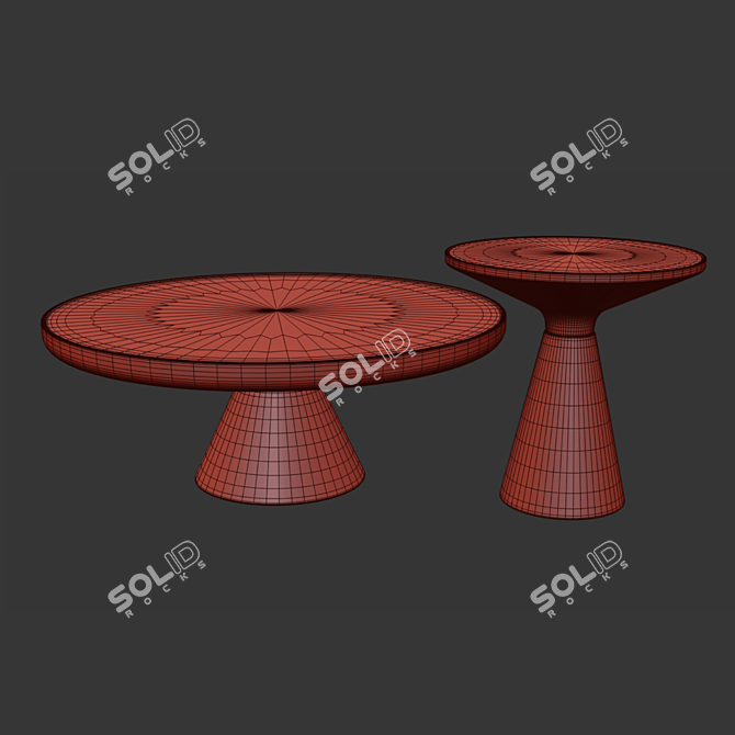 Elegant Modern Coffee Table 3D model image 2