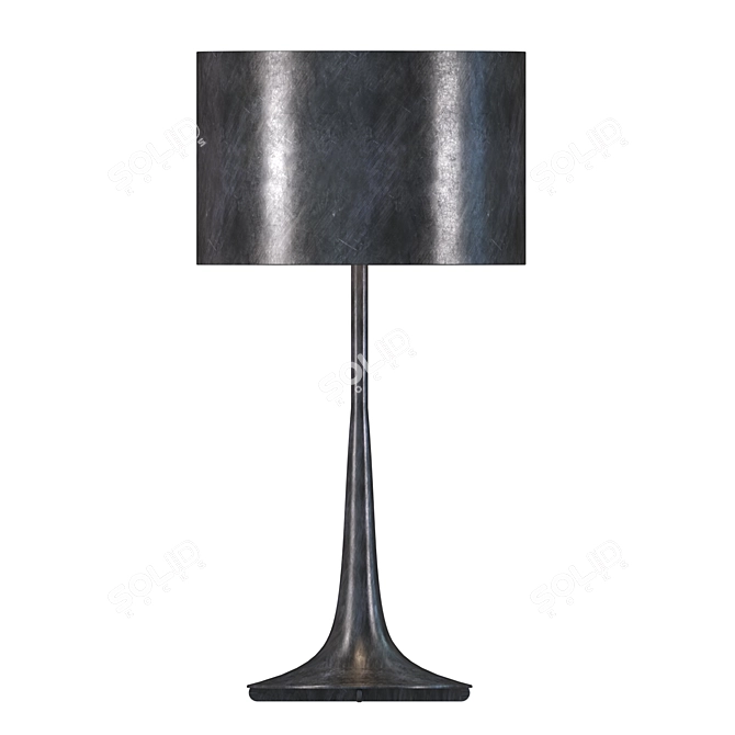 Modern Chic Trilogy Table Lamp 3D model image 1